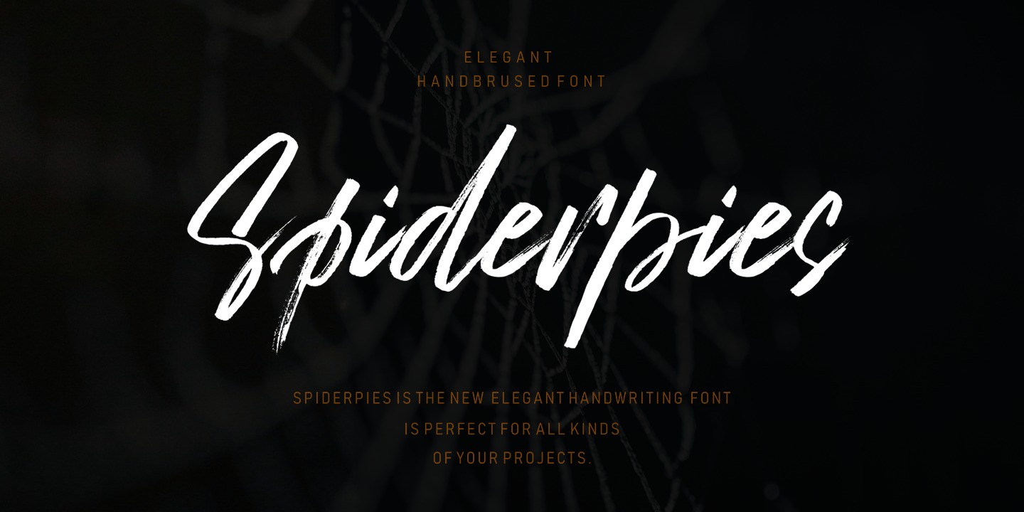 Example font Spiderpies #1